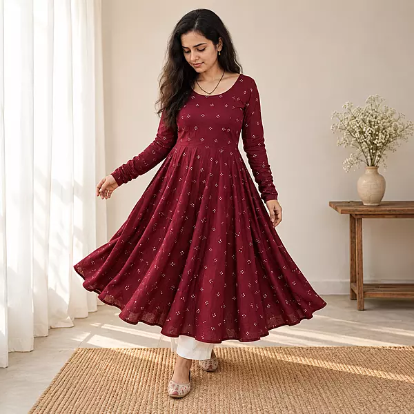 Meher Flared Anarkali Kurti