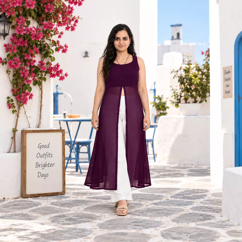 Tara High Slit Kurti