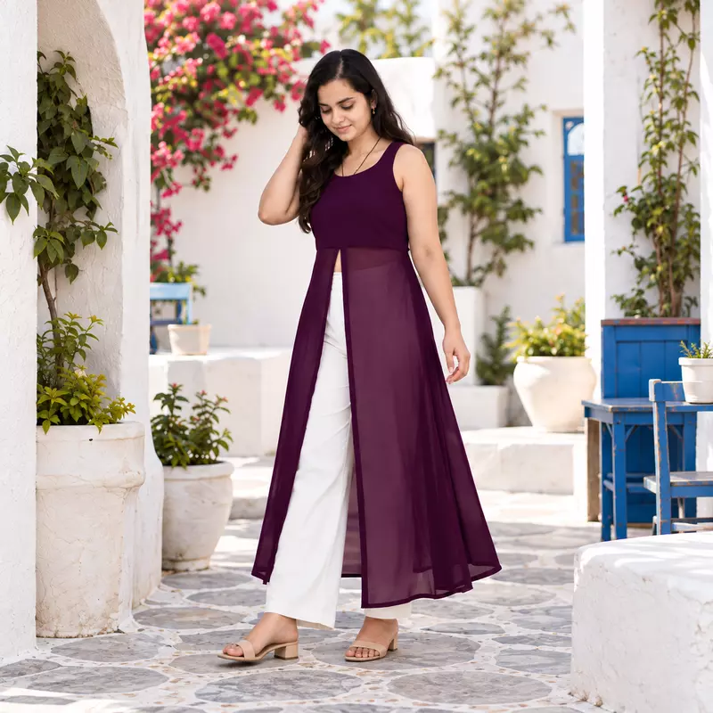 Tara High Slit Kurti