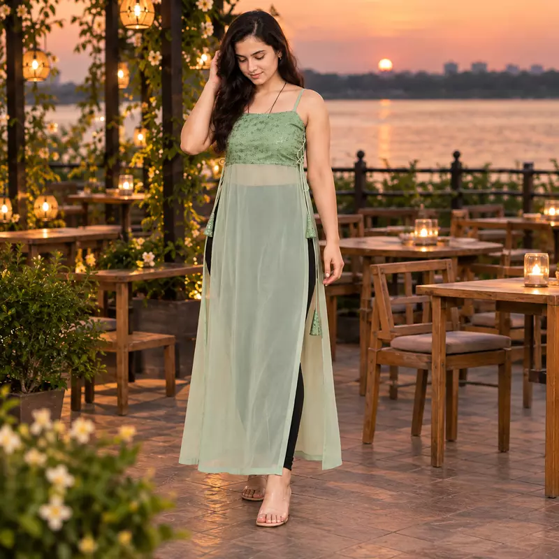 Saira Embroidered Slit Kurti