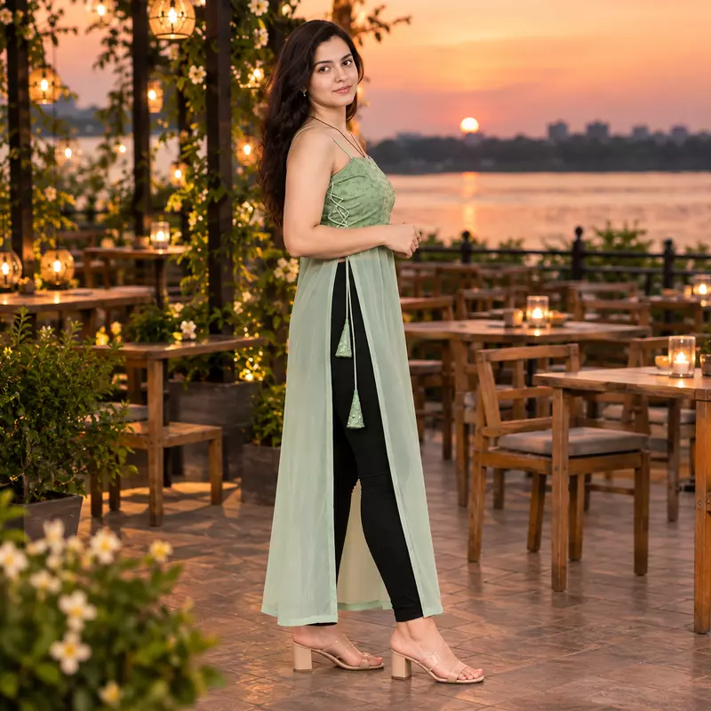 Saira Embroidered Slit Kurti
